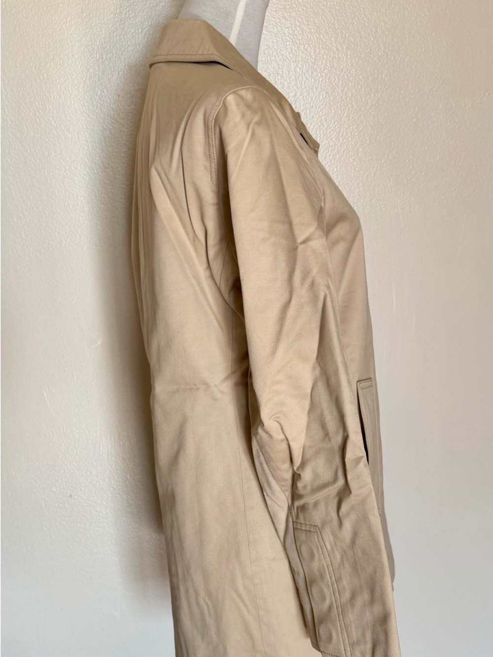 Coach Beige Single-Breasted Trench Coat - Picture 2 of 12